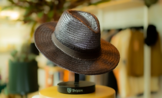 Chapeau de paille Brixton à Vichy