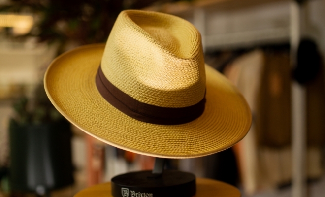 Chapeau de paille Brixton à Vichy