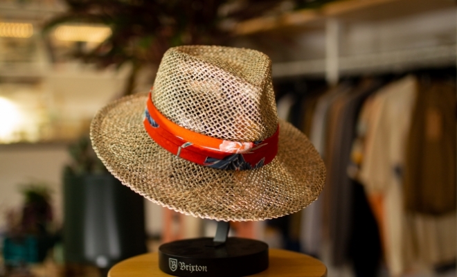 Chapeau de paille Brixton à Vichy